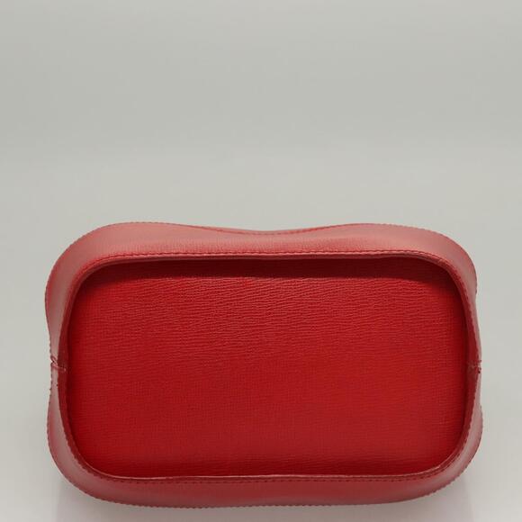 DIOR Hand Bag Leather Red Gold - Picture 9 of 12